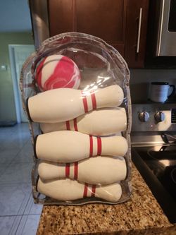Kids indoor bowling set( Crate& Barrel)