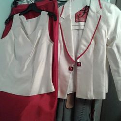 Elegant Anna Rossi 3-piece Skirt Suit size 10 DELIVERY available