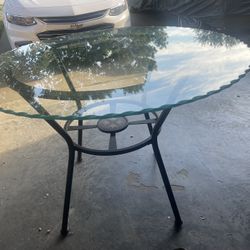 Glass Kitchen Table 