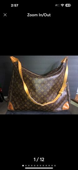 Louis Vuitton Boulogne Hobo XL Monogram 50 Large Gm Brown Coated Canvas Shoulder