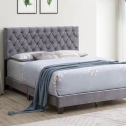 Brand New Queen Size Upholstery Bed Frame // Cash On Delivery 