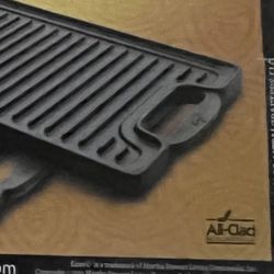 All Clad Emeril Lagasse cast iron grill -BBQ, campfire, oven, stove NIB