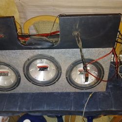 Subwoofer Speaker Box And Amp 