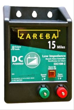 Zareba EDC15M-Z 15 Mile Low Impedance DC Powered Electric Fence Charger