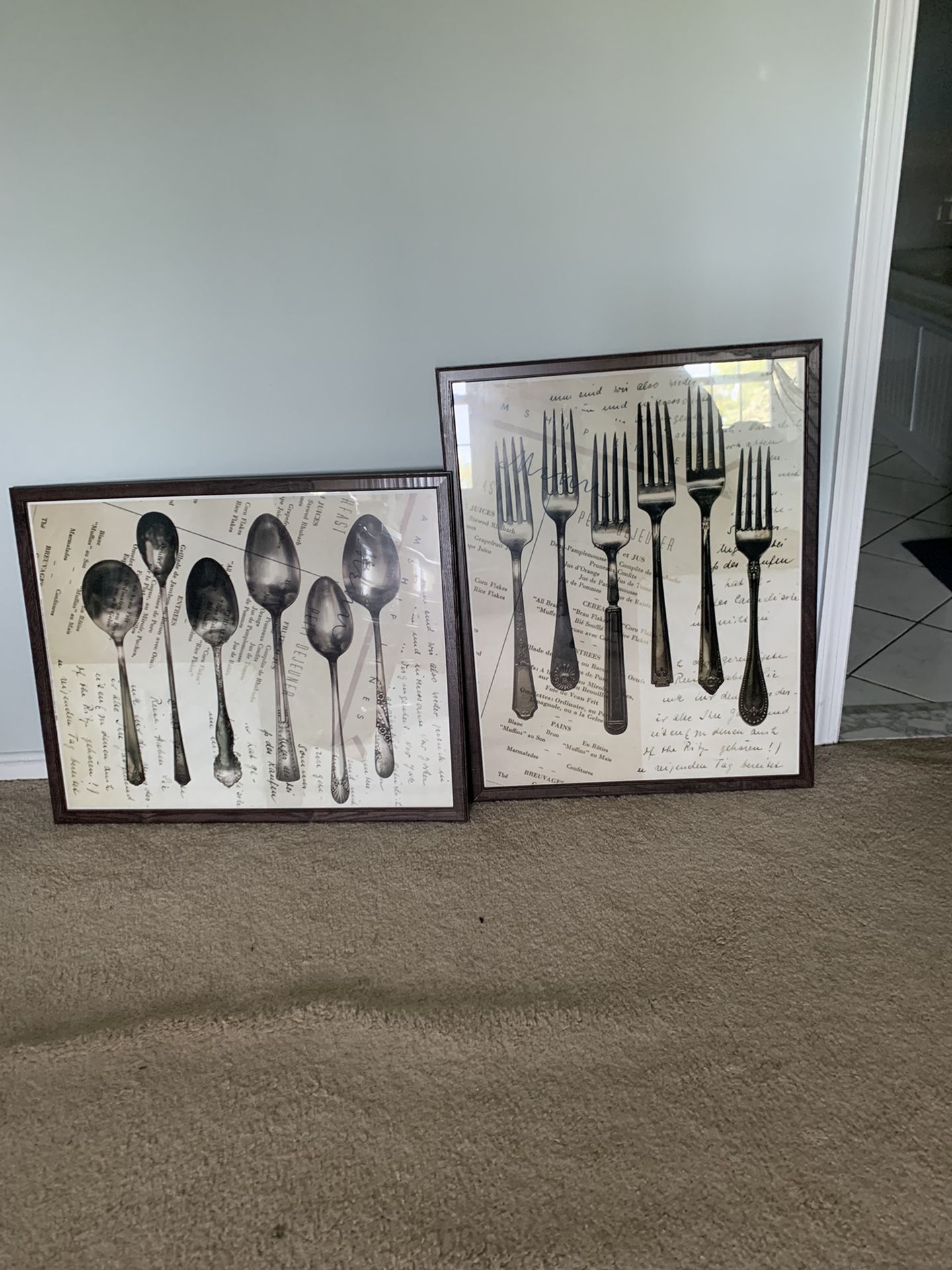 Prints - Forks & Spoons (Qty 2) 24”x30” & 30”x24”