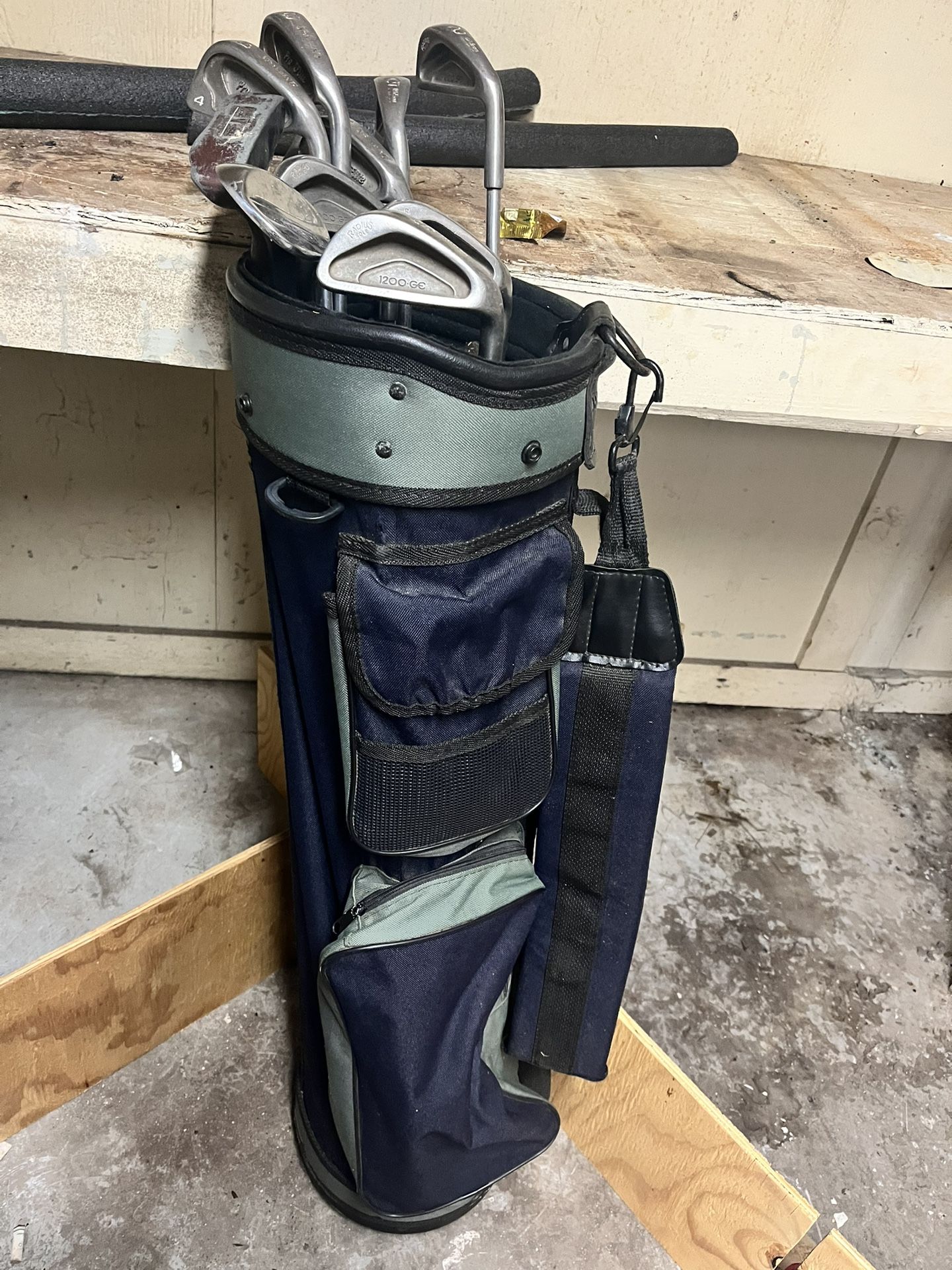 Golf Clubs and Bag