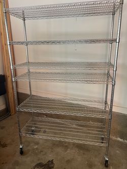Chrome (Metal )storage rack