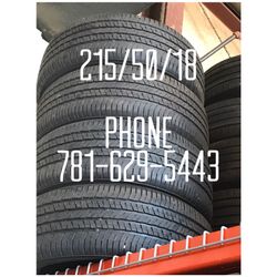 Used Tire For Sale 215/50/18 $250 All Four installed
