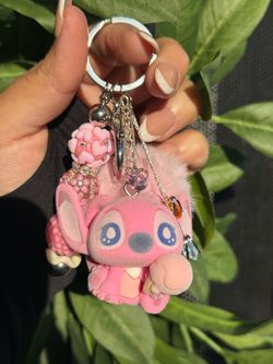 Pink Angel keychain
