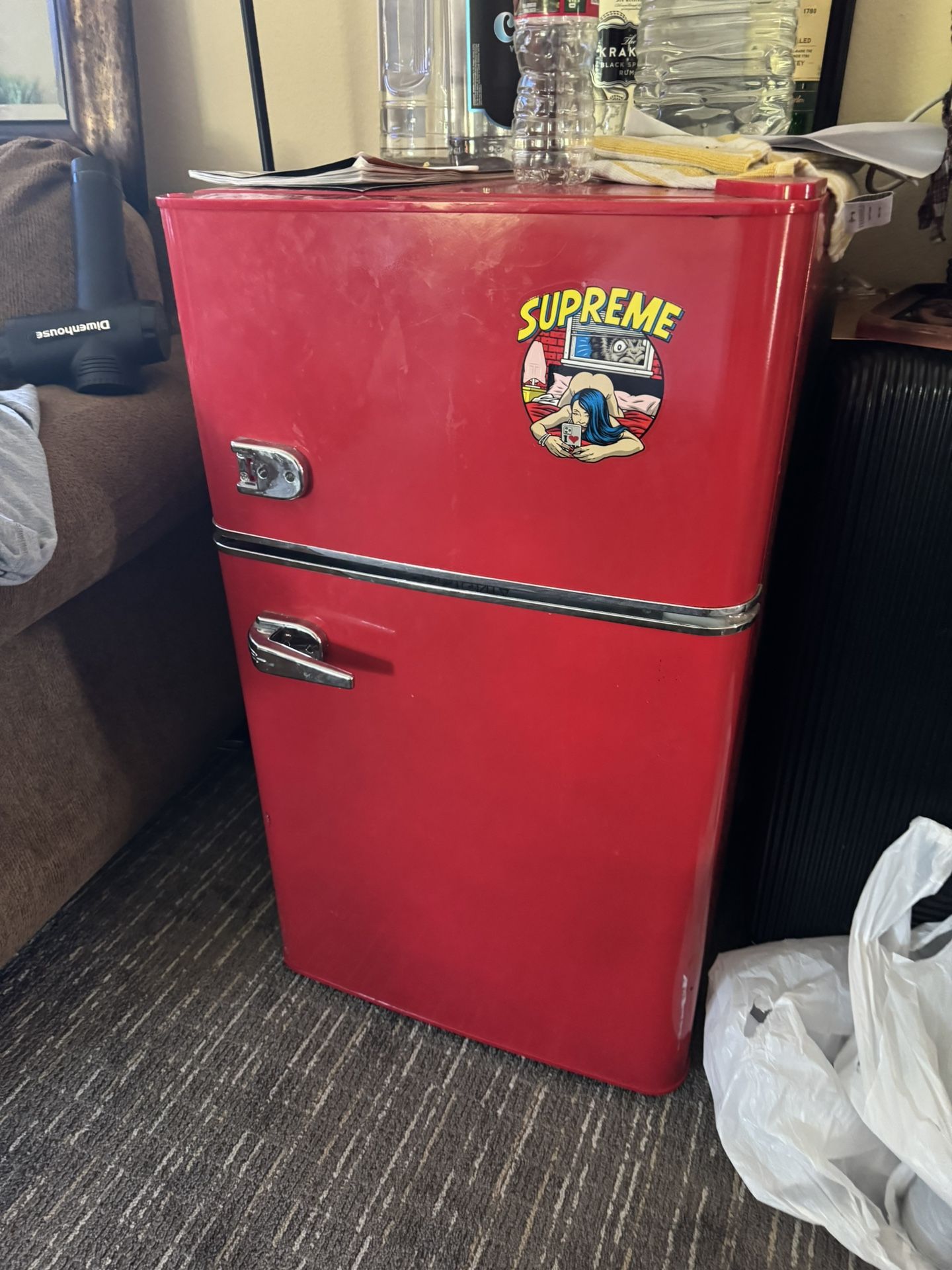 Retro Mini Fridge