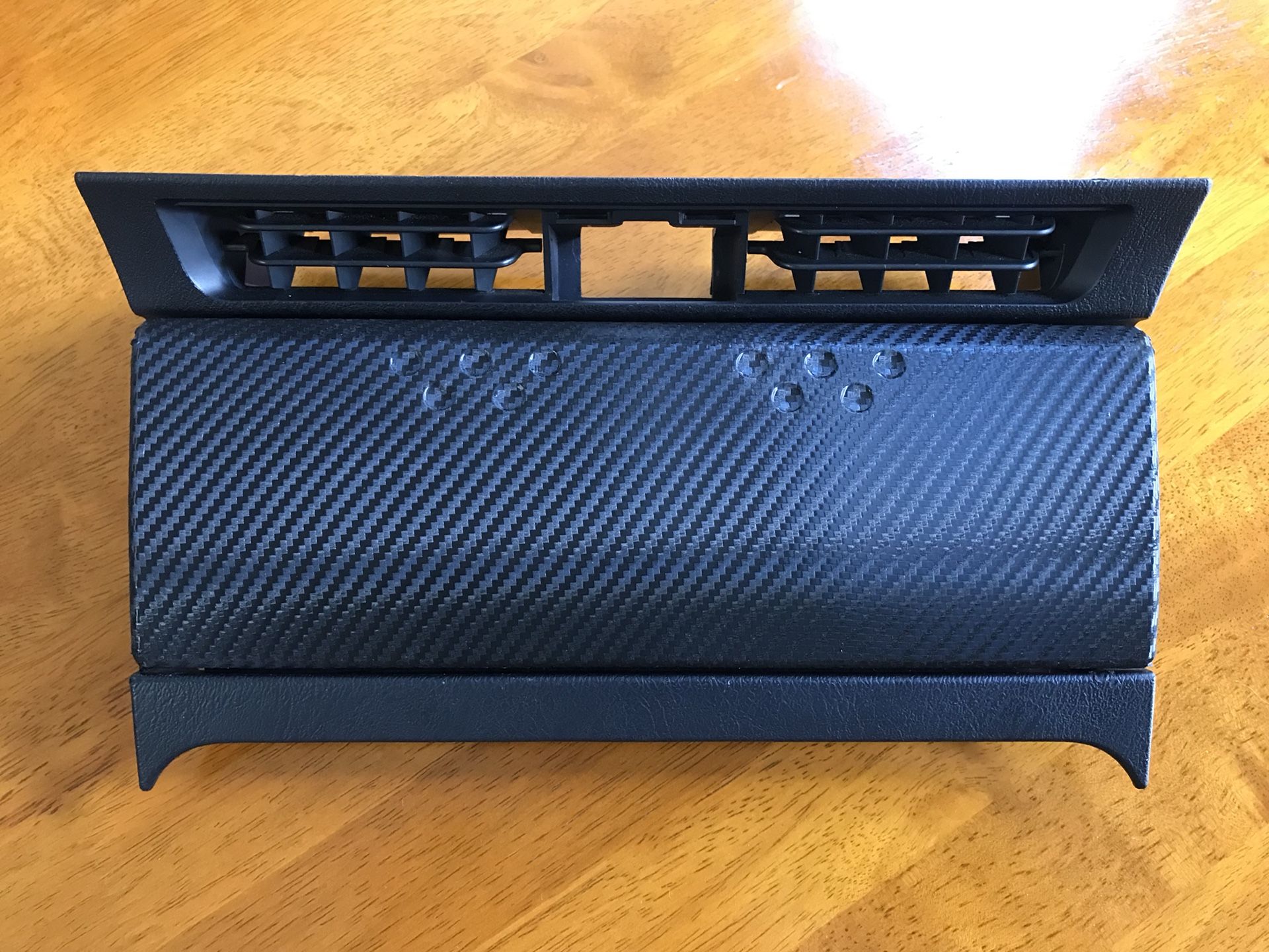 Honda S2000 s2k AP2 AP1 radio cover. Wrapped with carbon fiber