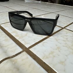 Prada PR09YSF Unisex Black Sunglasses