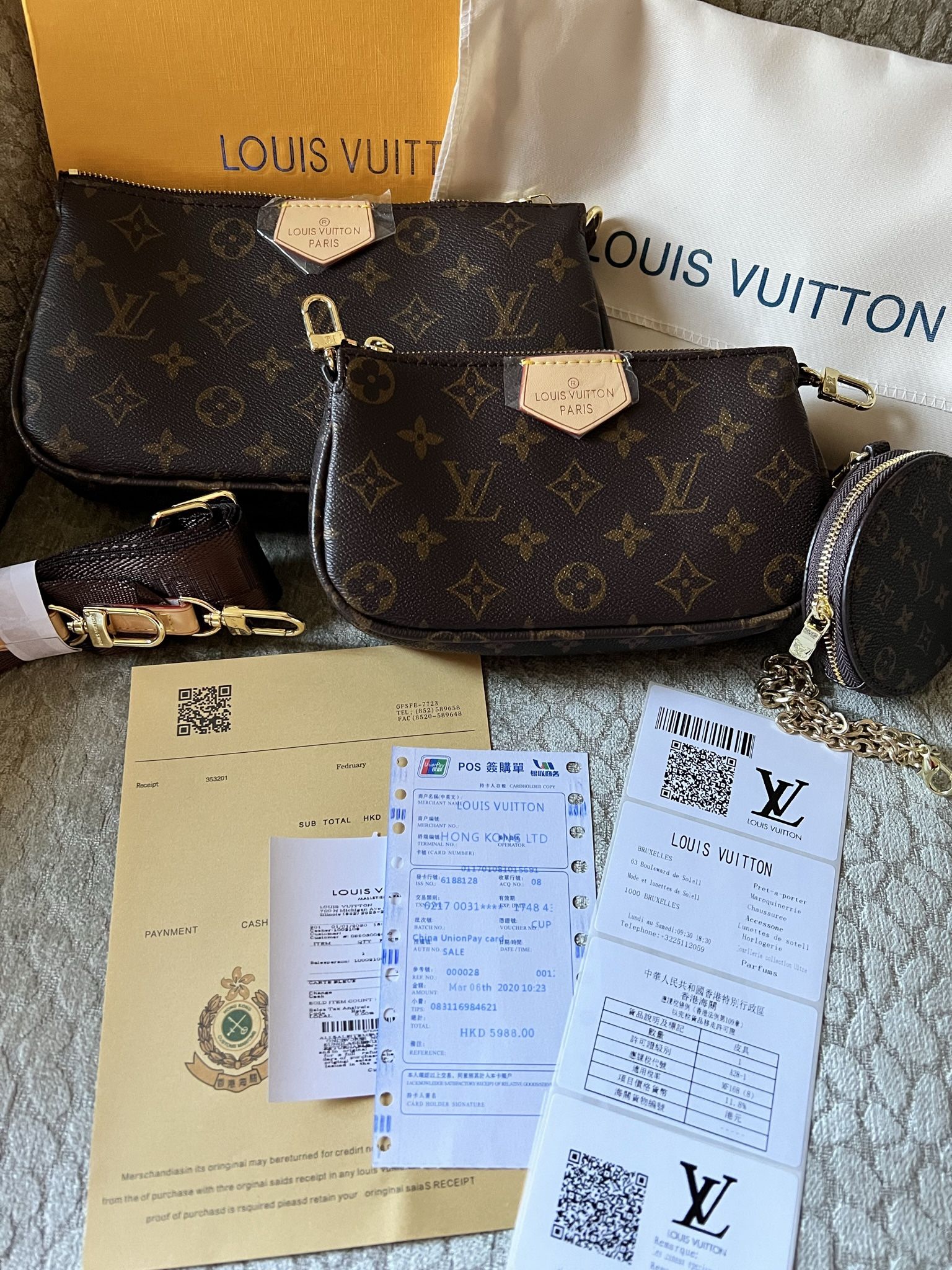 LV 3 Piece Purse/shoulder Bag With Matching Beanie for Sale in