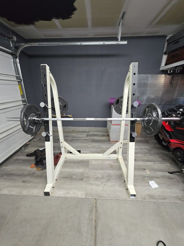 Bench Press Rack And Weight