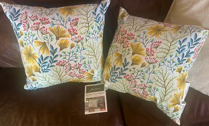 NEW  2  Outdoor/ Indoor Toss Pillows.