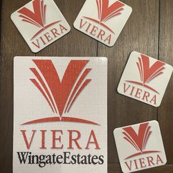 Viera  Wingates Puzzle with 4 Coasters 