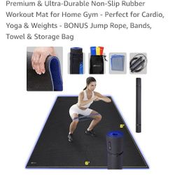 FitPulse Exercise Mat 6 X 8 Feet