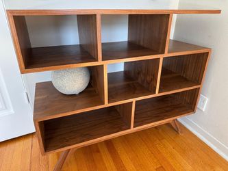 Mid century wooden shelf