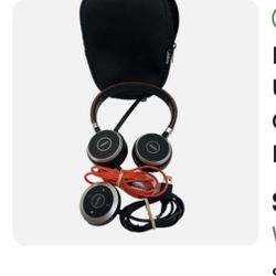 $13 ENC010 Jabra GN Wired USB Headset Volume Control With Soft Case
