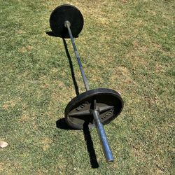 Deadlift bar with weights