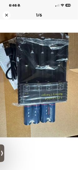 4-Slot Battery Charger Set 4 pcs, Universal 3.2V Batteries Charger for (Only