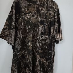 Vintage Mossy Oak camouflage Tshirt Size 2xl