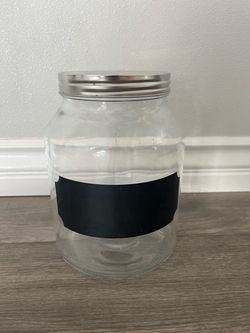 Decorative Big Glass Jar with chalkboard
