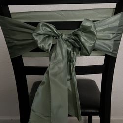Sage Green Chair Bows 