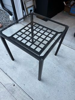 Glass Top Outdoor Patio Table