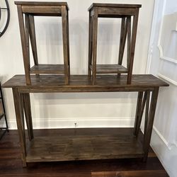 End table and matching side table