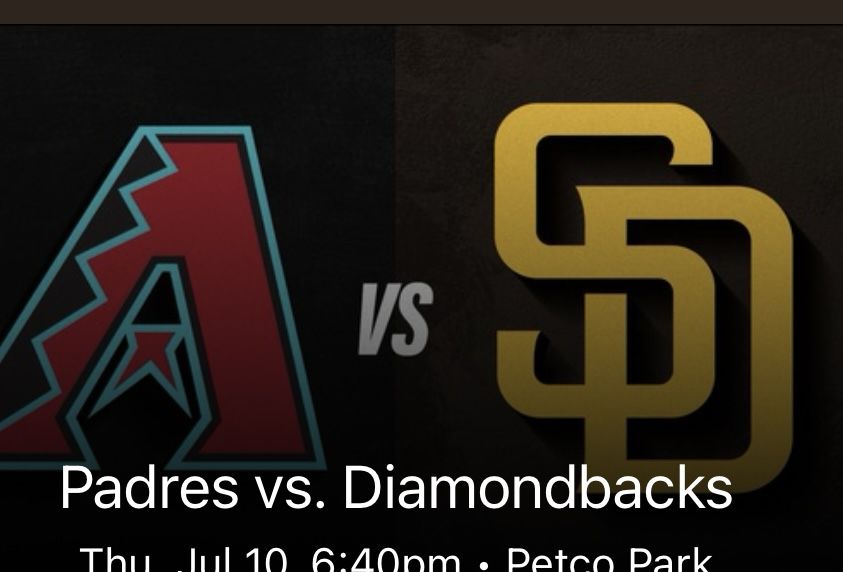 2 Padres vs Diamondbacks tickets 