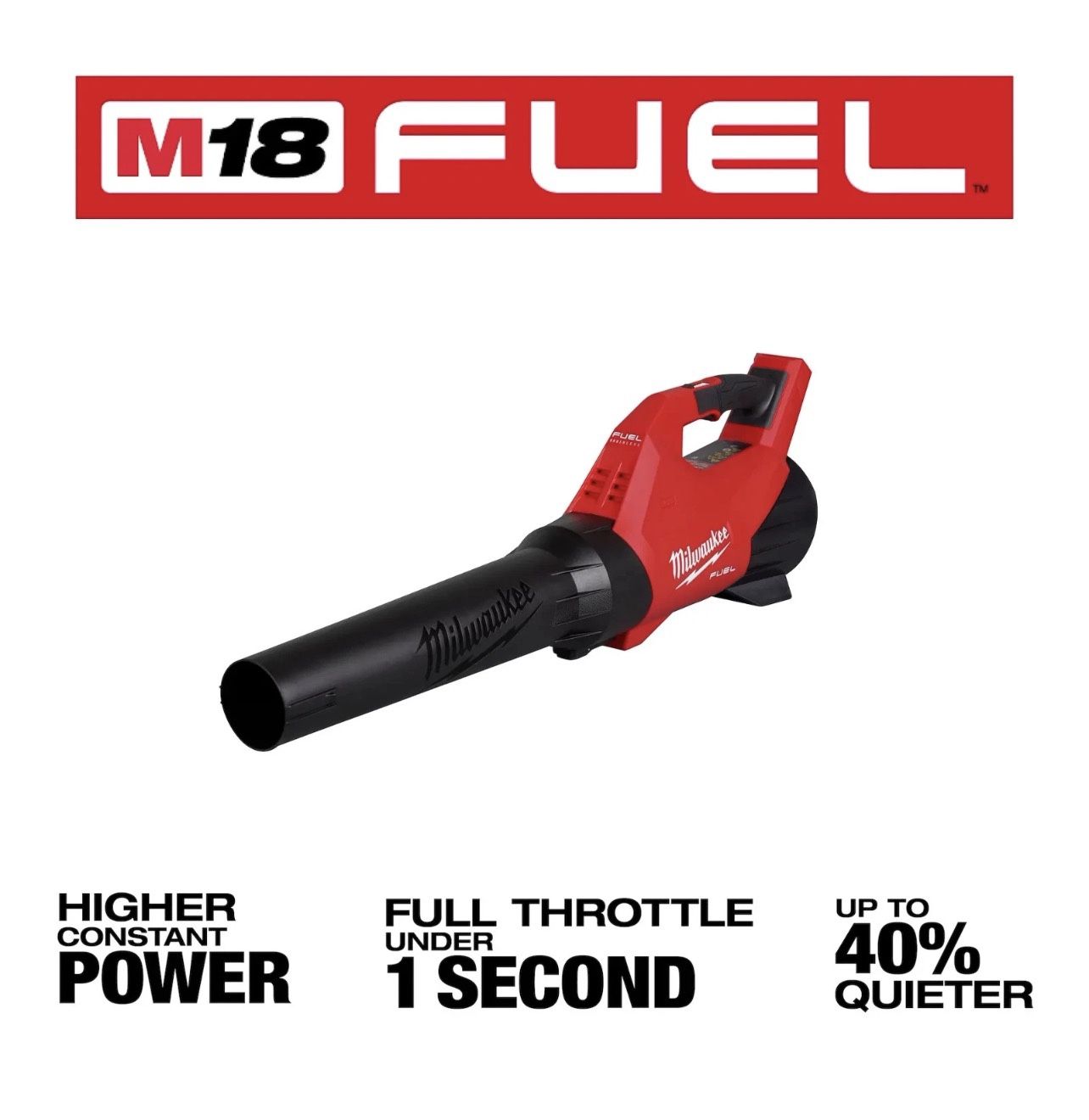 Milwaukee M18 FUEL 120 MPH 500 CFM Cordless Blower Tool Only Model 3017 20