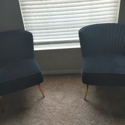 Velvet accent Chairs