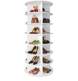7-Tier Rotating Shoe Rack Tower