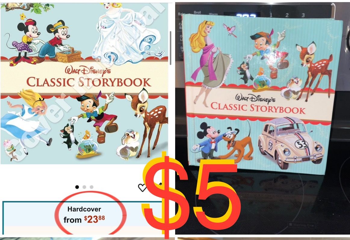 $5 Disney Hardcover Book Classic Storybook