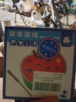 Funny Apple toy with magnets for toddlers and kids