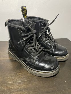 Little Kids Dr Marten’s Black Boot Size 9 