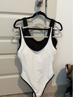 Women swimsuits set black/white Set de Traje de baño de mujer negro/blanco M 8-10