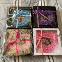 4 decorated picture frames