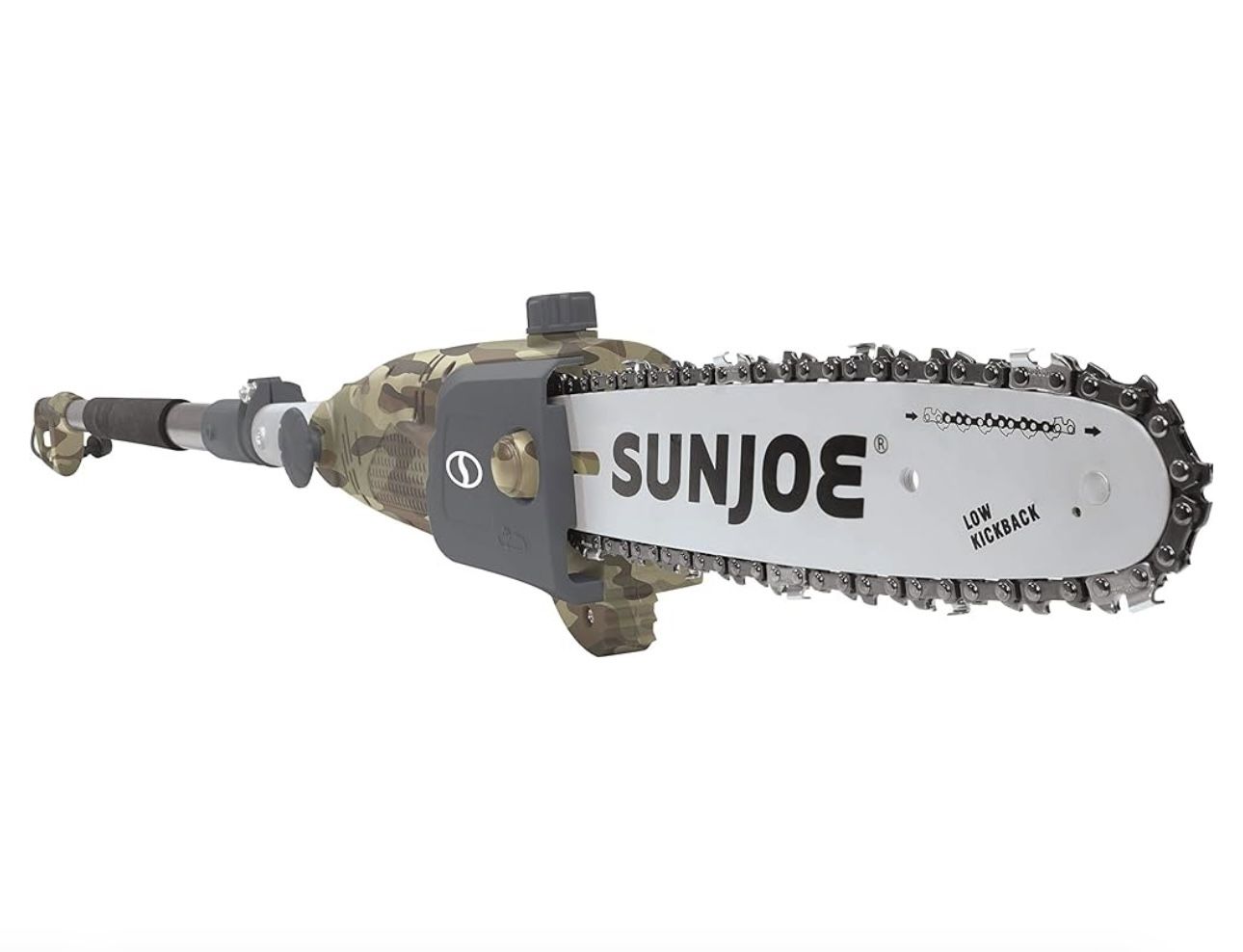 Sun Joe SWJ803E-CMO 10 inch 8.0 Amp Electric Multi-Angle Pole Chain Saw, Camo
