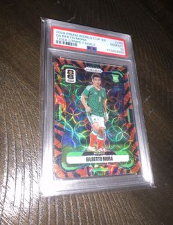 2026 Prizm World Cup Gilberto Mora Rookie Card RC 290 Tiger Stripe SSP PSA 10