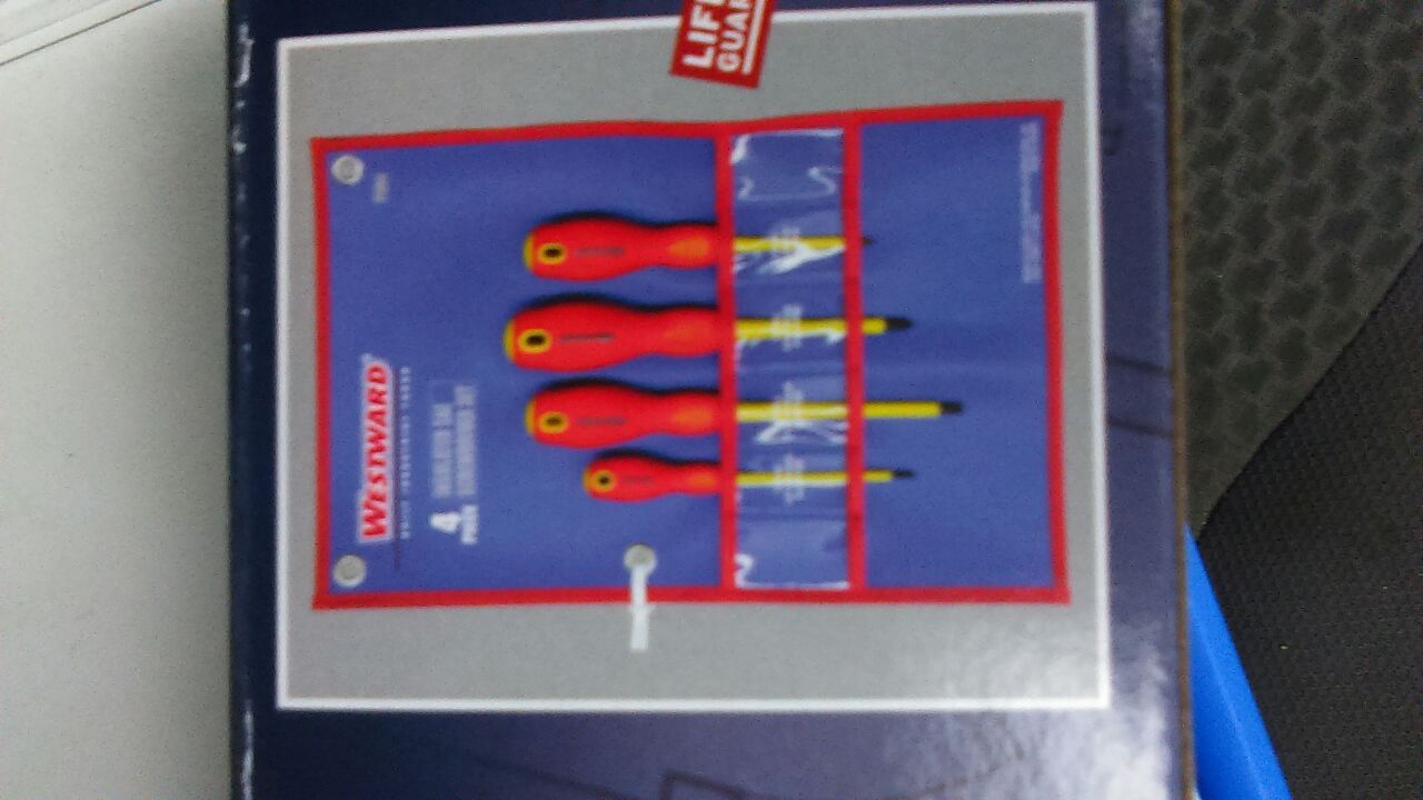 Westward insulated screwdriver set 4pc