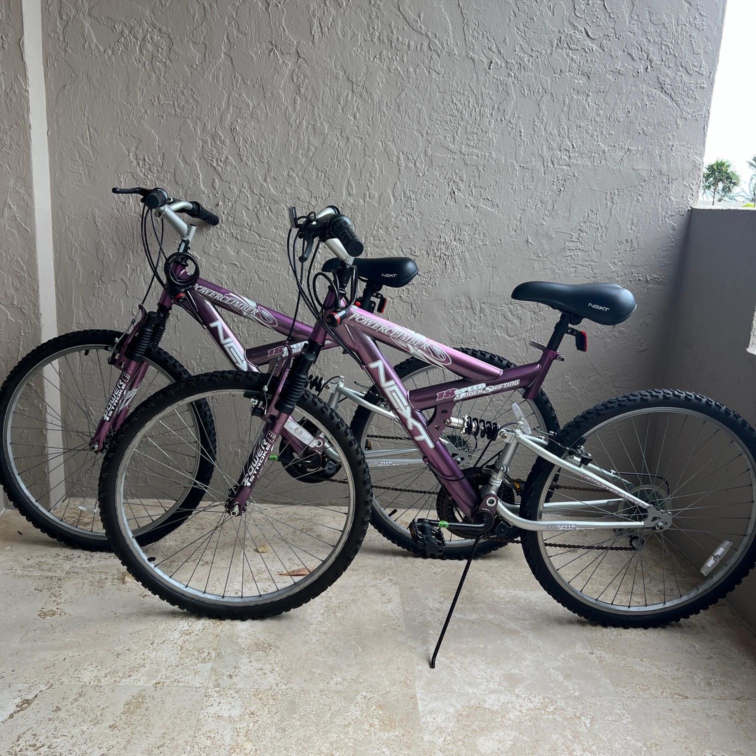 Two NEXT Power Climber 26” Mountain Bikes for Sale. Price: $120