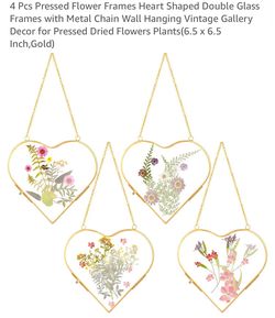 Double Glass Heart Shaped Frames