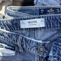 Hollister Jeans And Levi Shorts 