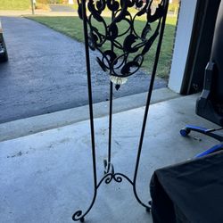wrought iron planter