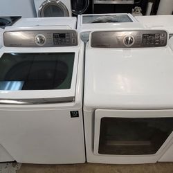 Samsung Top Loading Washer And Gas Dryer Set 