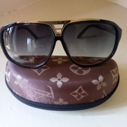 Louis Vuitton Evidence Gold Sunglasses 