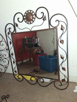 Wrought Iron Mirror