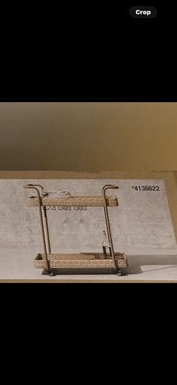 New in Box Outdoor Bar Cart